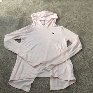 Light Abercrombie hooded shirt